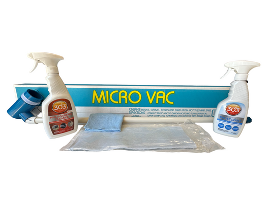 Hot Tub Chemical Cleaning Kit with Vacuum, Cleaner and Conditioner